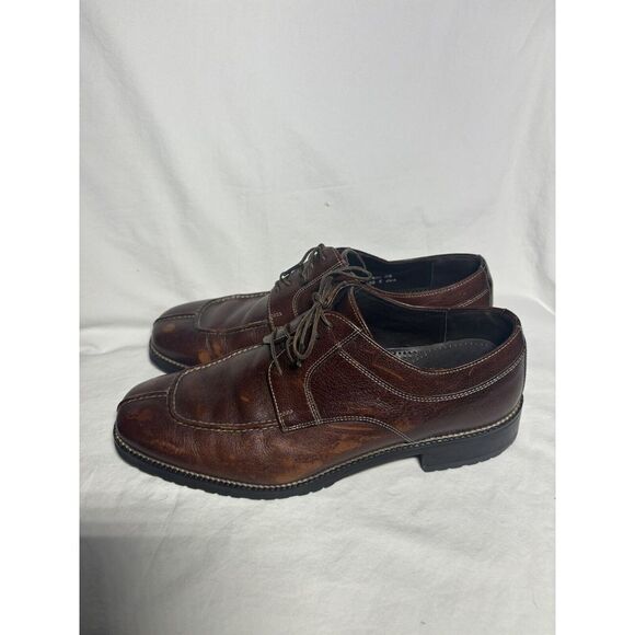 Cole Haan Shoes Mens 10 M Brown Apron Split‎  Moc Toe Brogue GUC S11 - Picture 3 of 6